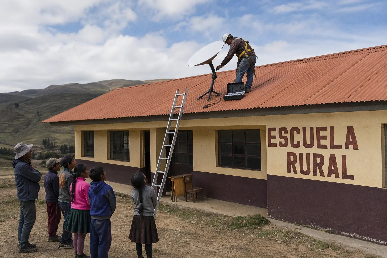 Bolivia llevará internet satelital a 5.000 escuelas rurales mediante antenas Starlink