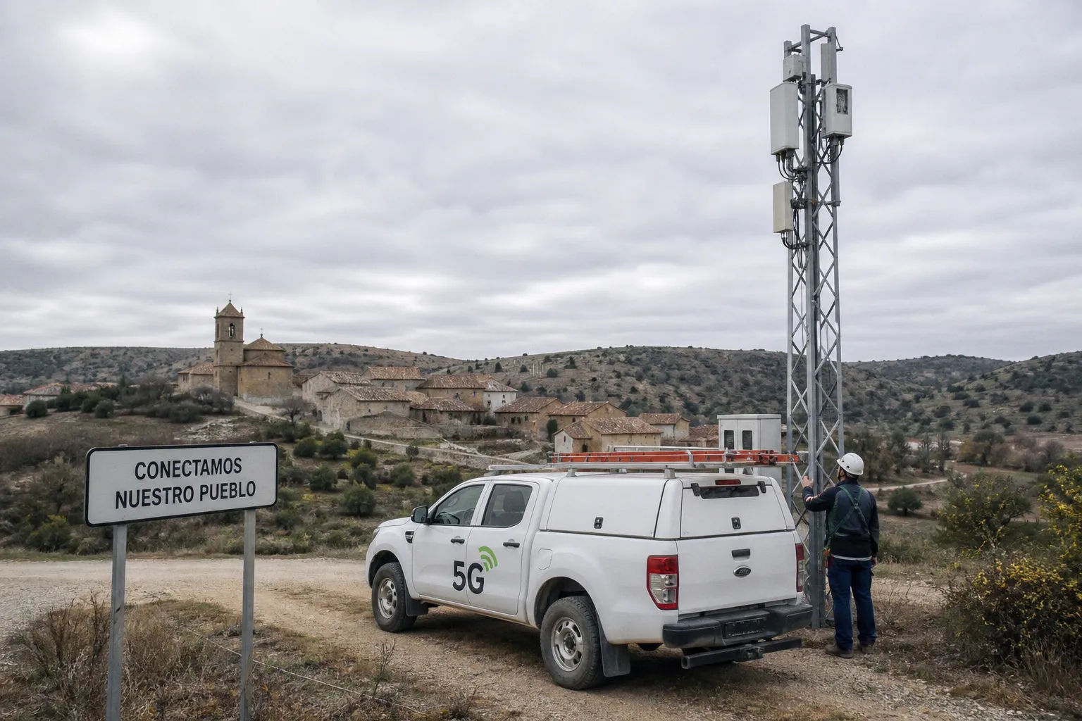 España impulsa el despliegue de redes 5G en entornos rurales para reducir la brecha digital