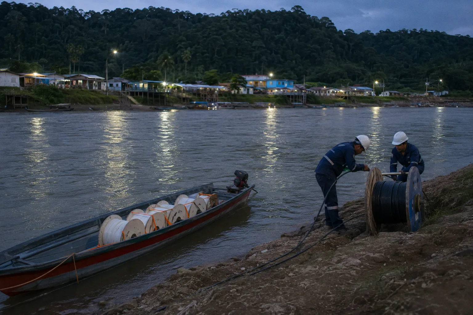 Nuevas técnicas de fibra óptica subfluvial para conectar zonas protegidas sin deforestar