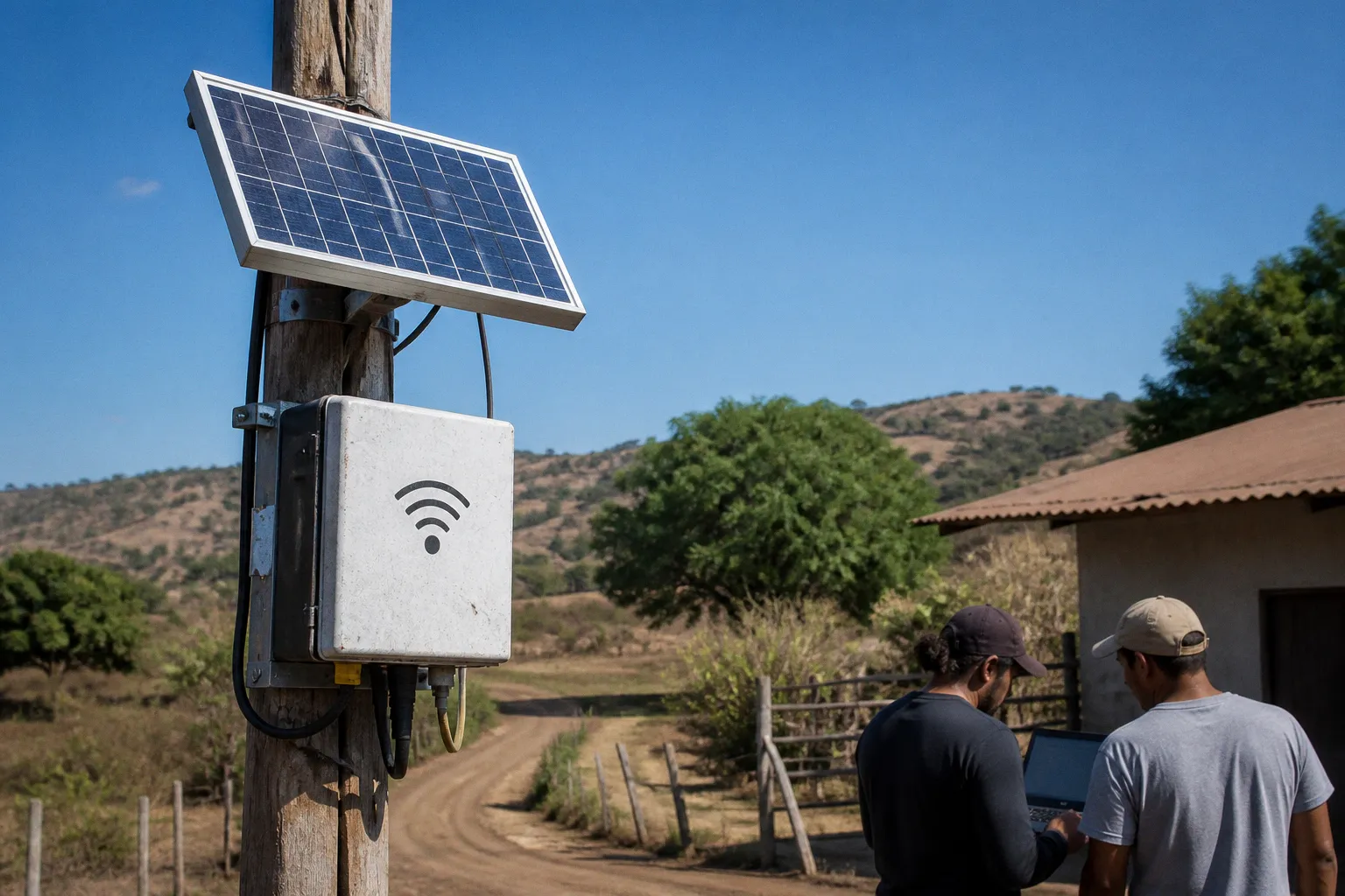 Sistema solar para nodos wifi: guía de cálculo e instalación